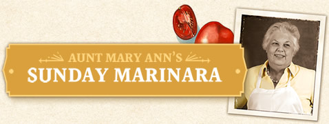Aunt Mary Ann’s Sunday Marinara