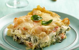 Seafood Lasagna with Aunt Linda’s Classic Alfredo Sauce