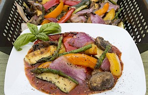 Grilled Vegetables Puttanesca - DelGrosso Sauces